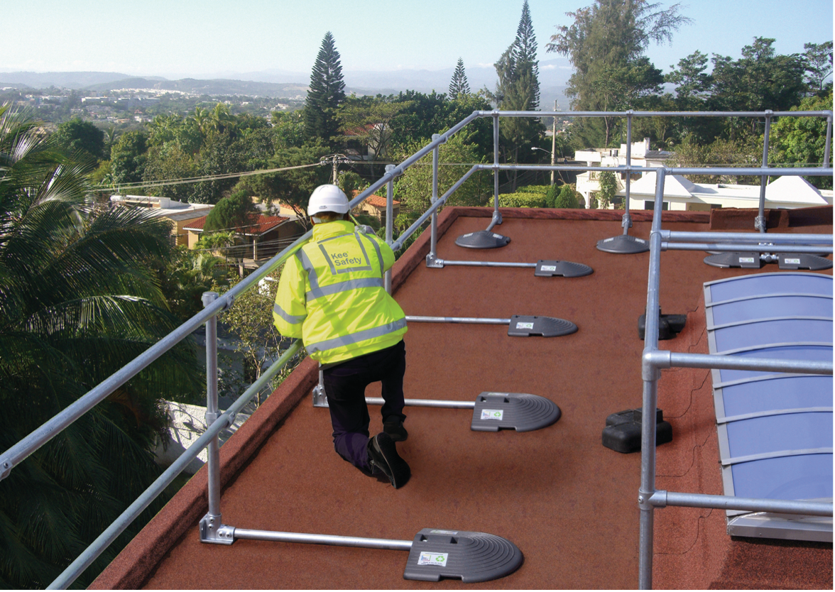 Kee Guard® roof guardrails for fall protection