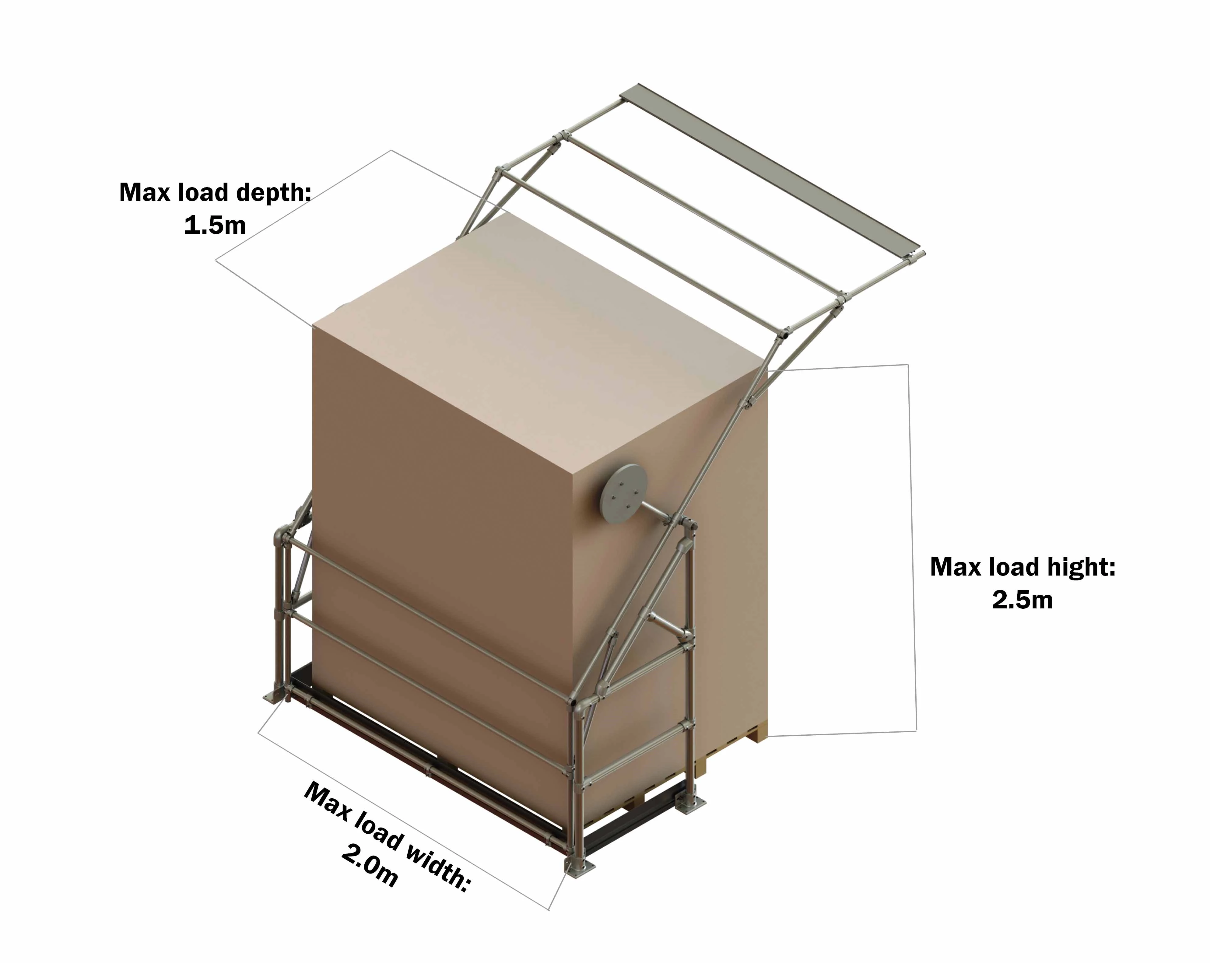 Pallet Gate With Weights | Mezzanine Gate With Weights