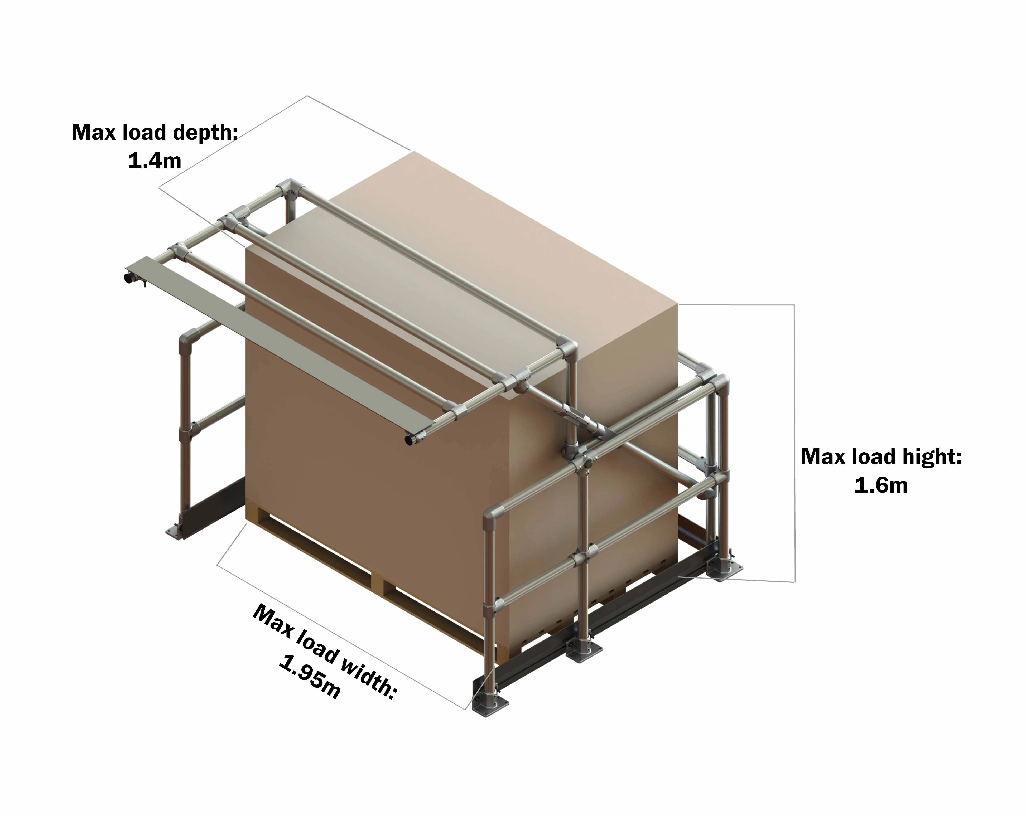 Wide Load Pallet Gate | Wide Load Mezzanine Gate