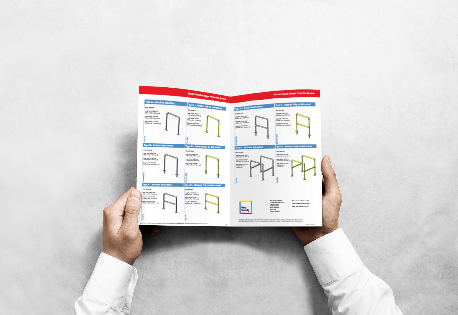 Kee Klamp EV charger barrier kits brochure