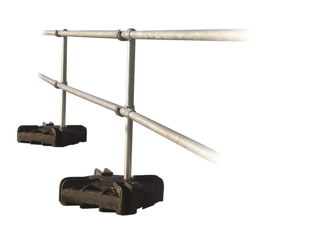 Kee Guard® Railing For Roofs With Limited Space - Non-Penetrating ...