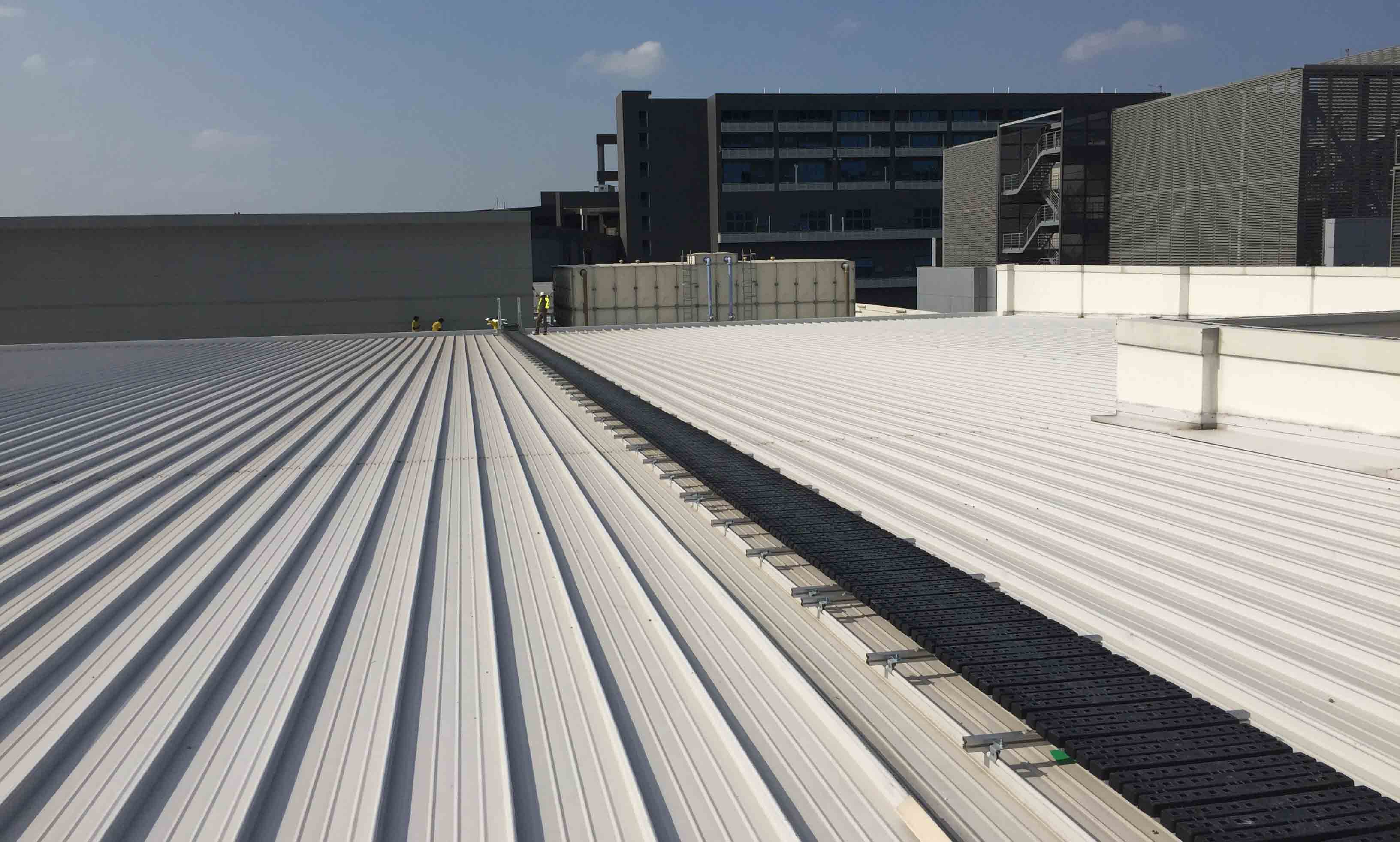 Rooftop Walkway Standing Seam Roof