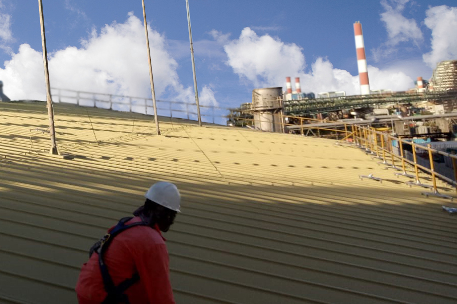 barandillas para cubiertas planta petroquímica, barandilla para cubiertas industria petroquímica
