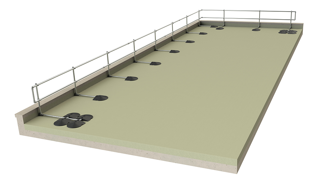 自立式屋面临边防护护栏| Kee Guard | 屋面护栏 | 屋顶护栏